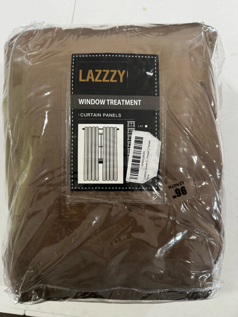 Luxury Brown Velvet Window Curtains - Home Accents